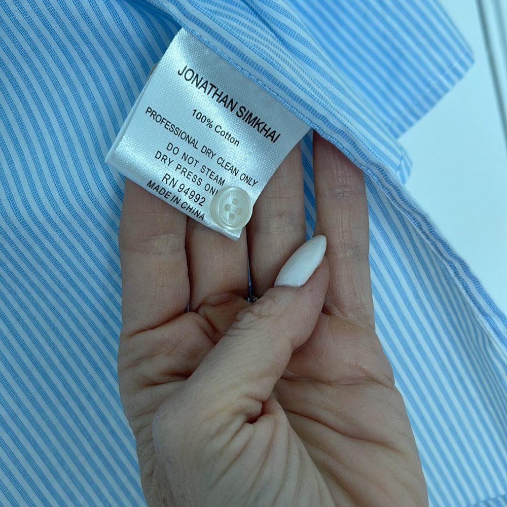 Jonathan Simkhai Cropped Button Down - image 4